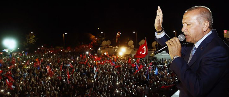 Yeni sistemin ilk Cumhurbaşkanı Recep Tayyip Erdoğan